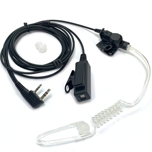 SAMCOM SM007 Acoustic Tube Earpiece 2-Pin K Plug for FPCN10A FPCN30A, 1 Pcs | Noise-isolating Earpiece, Radios Communication Headset for security guard, event staff, crowd control - size: 1 Pcs Earpiece