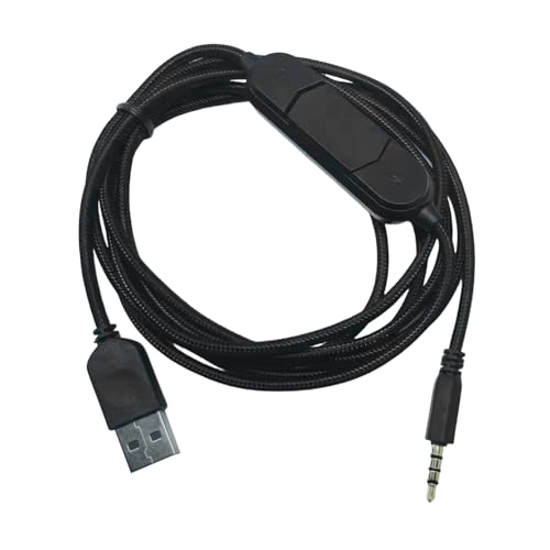 USB Sound Card 3.5mm Auxes Headphone Cable with Inlines Volumes Control and Microphones Mute Switches for Gaming Mobi