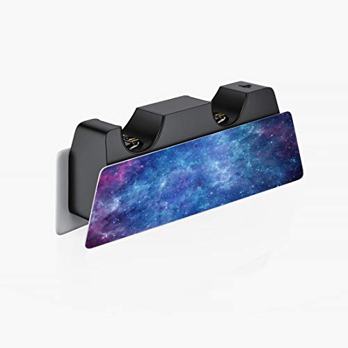 PlayVital Magic Sky Full Set Skin Decal for ps5 Console Disc Edition, Sticker Vinyl Decal Cover for ps5 Controller & Charging Station & Headset & Media Remote - color: Magic Sky