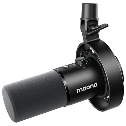 MAONO Dynamic Microphone-XLR USB Podcast Recording Mic with 192kHz/24bit