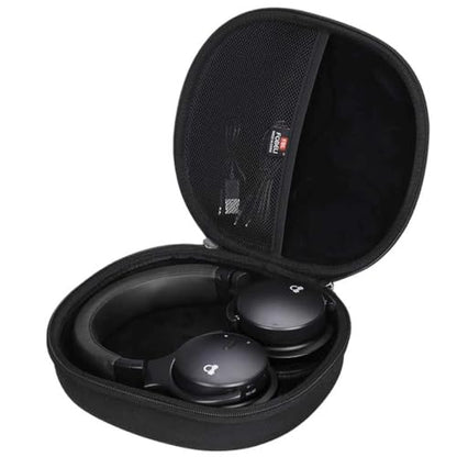 FBLFOBELI Hard Headphone Storage Case for Silensys E7 / PurelySound E7 / MOVSSOU E7 / COWIN E7 / Tapela E7 / Audonia E7 Active Noise Cancelling Bluetooth Headphones (Case Only) (Black) - color: Black