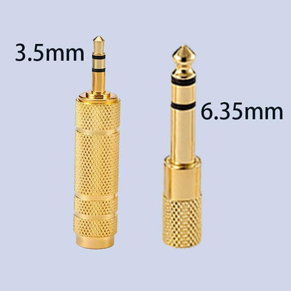 Headphone Adapter 6.35mm Male to 3.5mm Female Stereo Audio Aux Adapter 3.5mm to 1/4 Adapter Headphone Jack Adapter for Guitar Amplifier, Headphone, 4 Pack