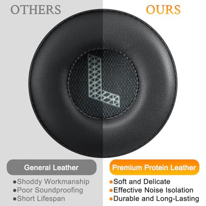 SOULWIT Earpads for JBL Live 670NC (Do Not Fit Tune 670NC) - Black - color: Black