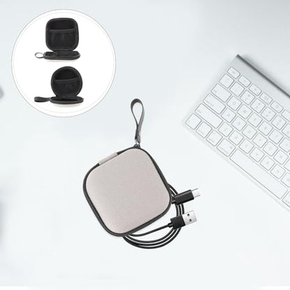 2pcs Eva Earphone Case and Hard Disk Pouch Zipper Storage Bag for Earbuds and Headphones, Portable Protective Organizer for Travel and Daily Use