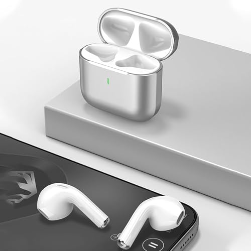 5.4 Earbuds Bluetooth Earphones, Dual-Channel | USB-C Charging Case HiFi Stereo, Sound in-Ear Earphones, Touch Control Ear Auto Pairing Headphones for Apple AirPods - color: White