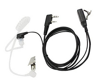 KENMAX® 2 Pin Air Covert Acoustic Earpiece Headset for Two Way Radio Kenwood PUXING Baofeng UV-3R Plus UV-5R UV-5RA 888S - color: Pack of 4