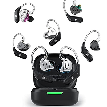 KZ AZ09 Bluetooth 5.2 IPV5 Waterproof Noise Reduction Bluetooth Module Upgrade Cable Ear Hook for ZST/ZSTX/ZS10/AS06/AS10/BA10/ZSR/ES4(B pin) - color: AZ09-B,Black
