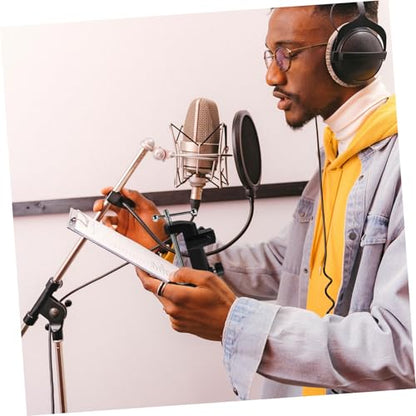 Mikinona Metal Base Boom Arm for Live Streaming Compact Design for Organized Workstation High Load Capacity for Various Microphones