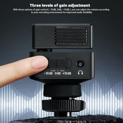 ZENIKO OC-D1 Stereo Dual Shotgun Mic Rotatable Microphone for Camera Phone
