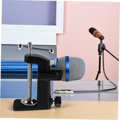 Toddmomy Adjustable Microphone Boom Arm Stand with Durable Metal Base Clamp Compact Desk Mount for Streaming and Podcasting Fits Various Microphones Quick Setup Stable and Aesthetic Design