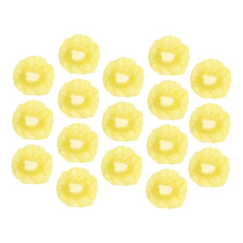 LIOOBO 200 Pcs Disposable Non-Woven Microphone Cover Yellow Blowout Protective Cap for Recording and Shared Environments Moisture-Resistant Microphone Accessories