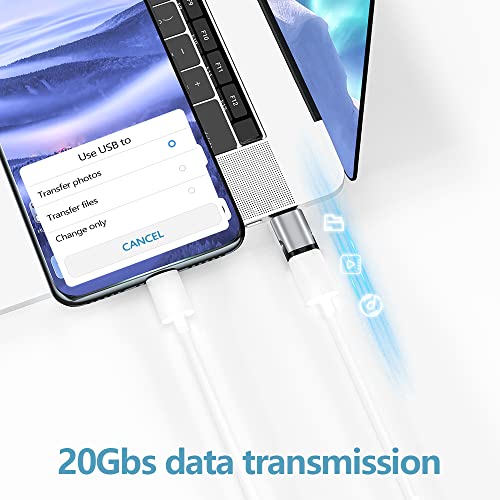 Magnetic USB C Adapter 24 Pin Mini Magnetic USB C Adapter Straight Male to Female Connector 100W PD Fast Charge 20Gbs Data Transfer USB3.1 - color: magnetic usb c adaptr 1pack