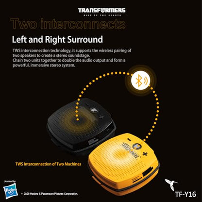 Transformers TF-Y16 Bluetooth Speaker, Megatron Black - color: Megatron Black