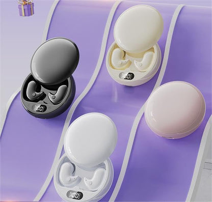 Micool Invisible Sleep Wireless Earphone, Ipx5 Waterproof Earbuds, Lightweight Sleep Headphones Bluetooth 5.3, Painless Sleeping Earphones for Sensitive Sleeper with Long Battery Life (Pink) - color: Pink
