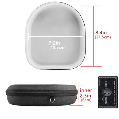 Geekria Shield Headphones Case Compatible with B&O Beoplay HX, H9i, H95, H9, H8, H7, H6, Portal Gaming and More, Replacement Hard Shell Travel Carrying Bag with Cable Storage (Dark Grey) - color: Dark Grey