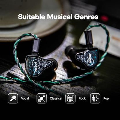 Linsoul ZiiGaat x Hangout. Audio: Odyssey 2 in Ear Monitor + Kiwi Ears SONICAP Waterproof Earbud Case(Black)