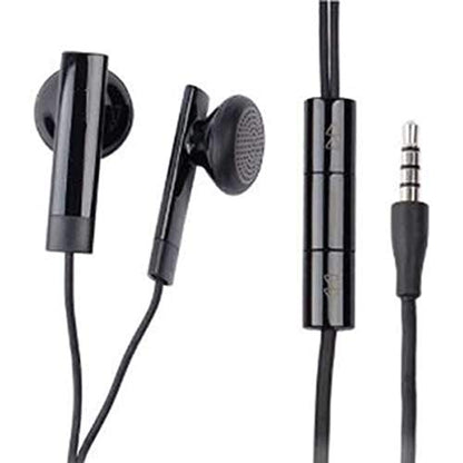 Headset 3.5mm Handsfree Earphones w Mic Dual Earbuds Headphones Earpieces Stereo Wired [Black] Compatible with Barnes & Noble Nook HD+ HD Color - BlackBerry Key2 LE - Blackview BV9000 Pro L2G