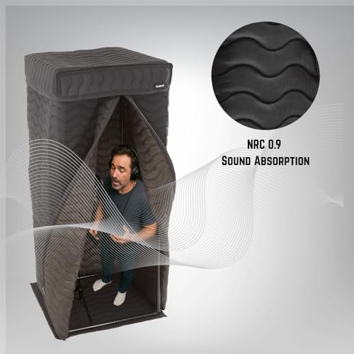 Portable Recording Booth, Vocal Booth for Home Studio & Voiceover - size: L