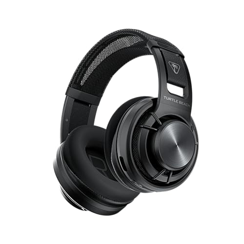 Turtle Beach Atlas Air Wireless Open-Back Headset for PC, PS5, PS4, Mobile | PlayStation, 24-Bit High-Fidelity Audio, Adjustable Mic, Rechargeable 50-Hr Battery, Memory Foam Cushions, Lightweight, Black