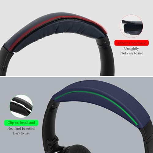 Geekria Headband Pad Compatible with Bose QuietComfort 35 ii Gaming, QC35II/ QC35/ QC45/ QCSE Headphones, Replacement Band Repair Part (Dark Blue) - color: Dark Blue