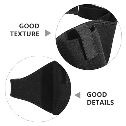 2pcs Fitness Mic Belt Waist Packs for Instructors with Neoprene Material and Multiple Compartments, Adjustable Microphone Holder Bags for Aerobics and Outdoor Exercise