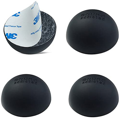 Subble 1.8'' (4 Pack) Silicone Feet Isolation for Amplifiers, Decks or Any Other Audio Equipment, Non-Skid Hemisphere with Adhesive (Sustain up to 45lb) | Subble - size: 1.8'' - 4Pack for Audio Equipment