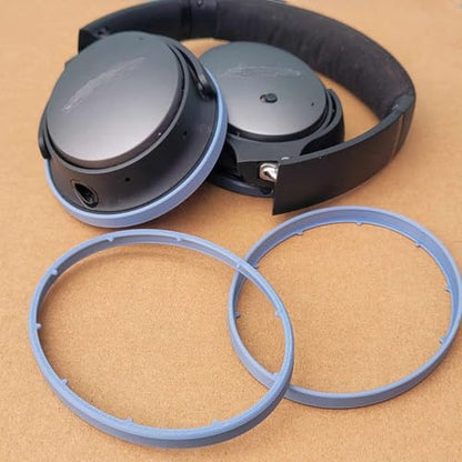 Plastic Gasket for QC25 Headphone Replacement Gaskets Circle Seal Frame, Repair Spare Parts (2pcs Blue) - color: 2pcs Blue