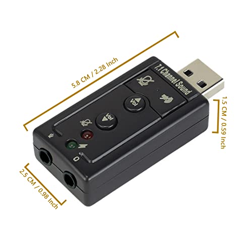 7.1 Channel USB External Sound Card Audio Adapter