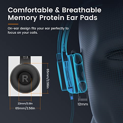 Headsets with Microphone for Laptop, 3.5mm Wired Computer Headset Super-Lightweight Noise Cancelling Headphones with in-line Control Volume & Mute, PC Headset Perfect for Classroom, Home or Office - style: 3.5mm Computer Headset