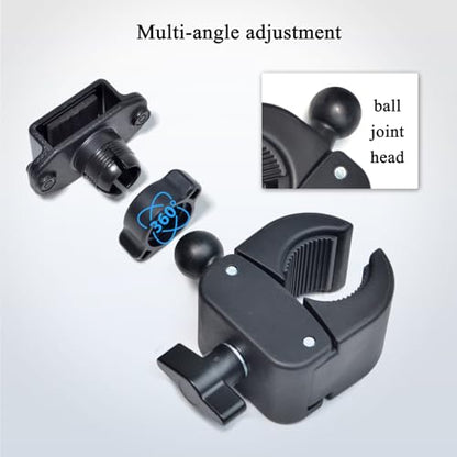 Clamp Walkie Talkie Mount for Motorcycle Scooter Bike Handlebar
