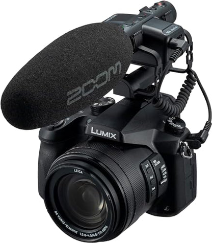 Zoom M3 MicTrak Stereo Shotgun Microphone and Recorder Bundled with 128GB microSD Card, Hi-Speed SD Card Reader, 4 AA Batteries & Charger, Cleaning Cloth