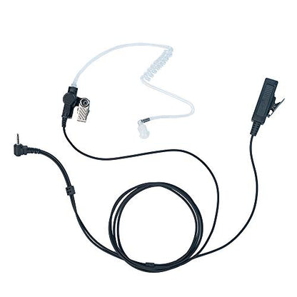 Tube Earpiece Compatible with Motorola Talkabout T260 T600 | 1-pin 2.5mm, acoustic tube, big PTT mic; Compatible with Motorola T100 T280 T460 T800 MR350R MH230R MS350R