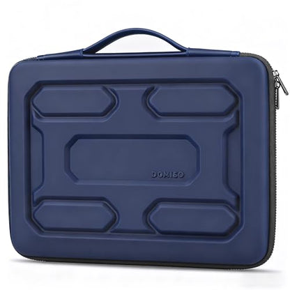 DOMISO 13.3 inch Laptop Sleeve with Handle Shockproof Computer Bag Waterproof EVA Protective Carrying Case for 13-13.3 inch Notebooks/13 MacBook Air/MacBook Pro Retina/Dell XPS 13/HP,Dark Blue - color: Dark Blue, size: 13.3 inch