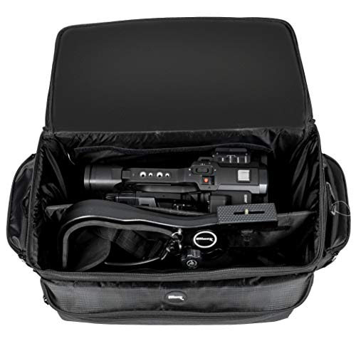Ultimaxx’s Extra Large, Water-Resistant Professional Gadget Bag Compatible with Camcorders and Accessories for Sony NEX-FS-100, FS-100U, FS-700, FS700UK, FS700R, EA50UH Camcorders, and More