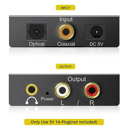 PROZOR 디지털 투 아날로그 오디오 컨버터 - size: Aluminum Alloy Shell, style: 2.0CH PCM