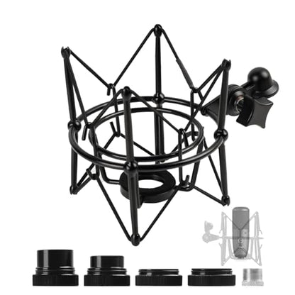 Universal Anti-Vibration Microphone Shock Mount, Mic Holder for Condenser Mics - Compatible with AT2020, MXL 770/990, Samson G Track Pro, Rode Procaster/NT1-A, Neumann U87/U87i, and More - style: For AT2020