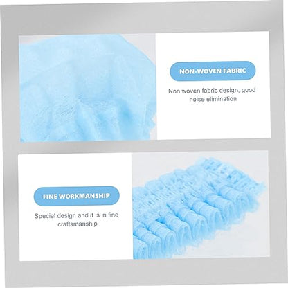 SUPVOX 200pcs Disposable Microphone Covers Non-woven Mic Protectors for Ktv and Singing Easy to Use Windproof Design Sanitary Protection for Handheld Microphones