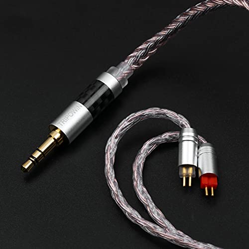 Linsoul Tripowin Jelly 16-Core Hybrid Mixed Conductor IEM Upgrade Cable | 21 Wires Per Core, OCC+Alloy Copper Graphene+OCC Mixed, Braided Wire for Audiophile Musician, 3.5mm, 2pin 0.78mm - size: 2-Pin 0.78mm, style: 3.5mm