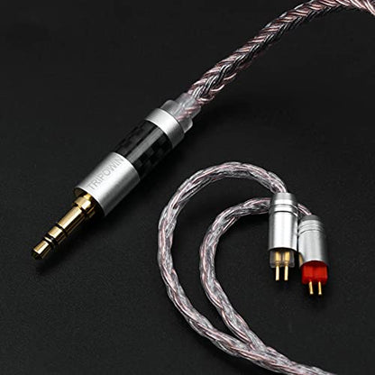 Linsoul Tripowin Jelly 16-Core Hybrid Mixed Conductor IEM Upgrade Cable | 21 Wires Per Core, OCC+Alloy Copper Graphene+OCC Mixed, Braided Wire for Audiophile Musician, 3.5mm, 2pin 0.78mm - size: 2-Pin 0.78mm, style: 3.5mm