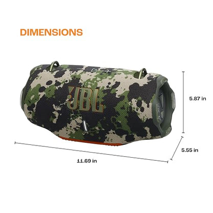 JBL Xtreme 4 - Portable Waterproof Speaker - Black | Next level massive JBL Pro Sound, Up to 24 hours of playtime plus 6 hours with Playtime Boost, Convenient shoulder strap - color: Black