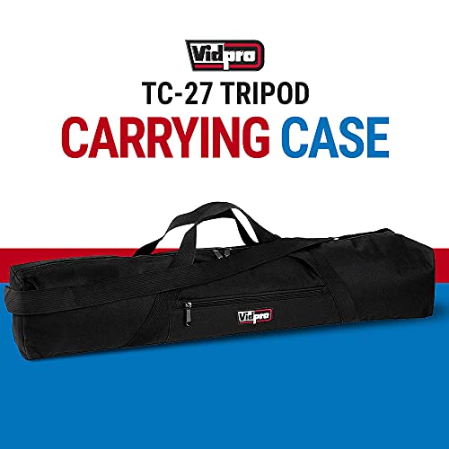 VidPro TC-27 Padded Tripod Bag carries 27-Inch Long Tripods - size: 27" Long