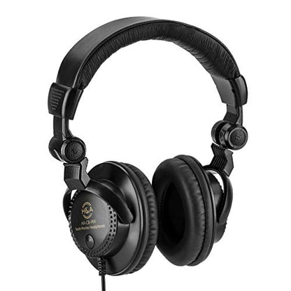 Audio-Technica AT2020 Cardioid Condenser Microphone, Bundle with H&A Reflection Filter, Microphone Stand, Pop Filter, Headphones, XLR M to F Cable 10'