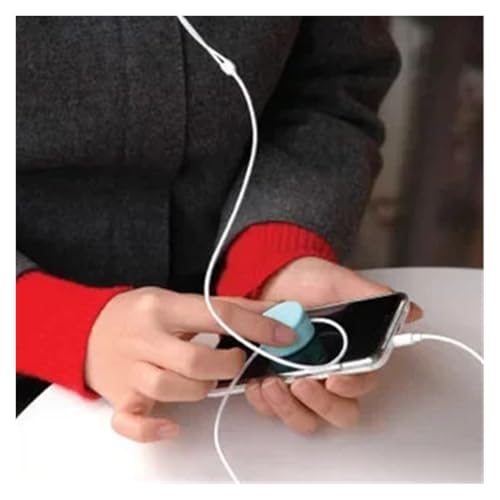 Retractable Cord Organizer 6 Piece Headphone Cable Winder Storage Rack For USB, Headphone, Data Cables