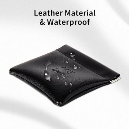 1 Pack Earphone Storage Case Bag for IEM,in Ears,Earbuds,Portable Carrying Storage Case,Travel Bag Leather Jewelry Pouch, Kbear BP01 Suitable for KZ ZS10/ZS10 Pro/ZST/ZS10 PRO X/AS10/AS16/CastorZA12