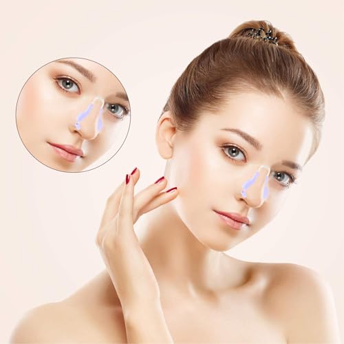 Ipetboom Nose up Clip Silicone Nose Lifter and Bridge Straightener for Adults 2 Pcs Non-Surgical Corrector Beauty Tool for Droopy Tip Hump and Bump Shaping