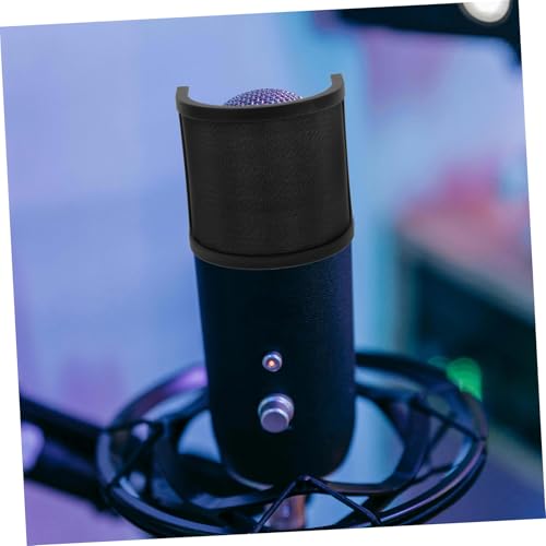 VICASKY Dual Layer Microphone Windscreen Shield U-Shaped Filter for Enhanced Sound Isolation and Noise Reduction Podcasts and Streaming Sessions