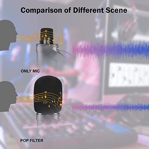 Microphone Cover for SM7B, Mic Cover Foam Microphone Windscreen Compatitable with SM7B Professional Mic Foam for SM7B Recording Condenser Microphones