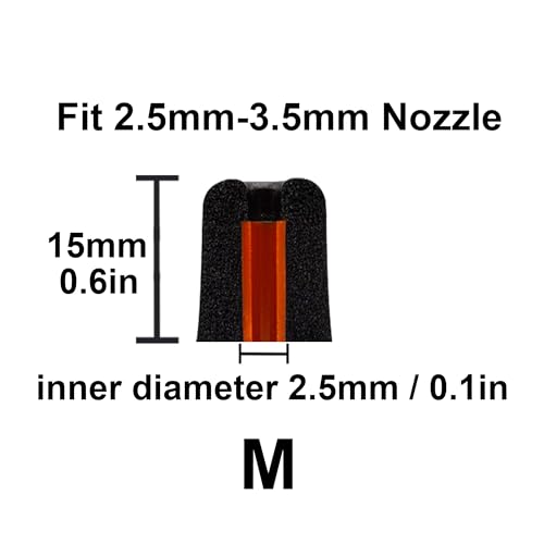 Foam Ear Tips for Walkers, ISOtunes, Westone, Shure, Plugfones | Replacement Memory Foam Tips, Ultimate Comfort, 3 Pairs (Black, M) - size: M