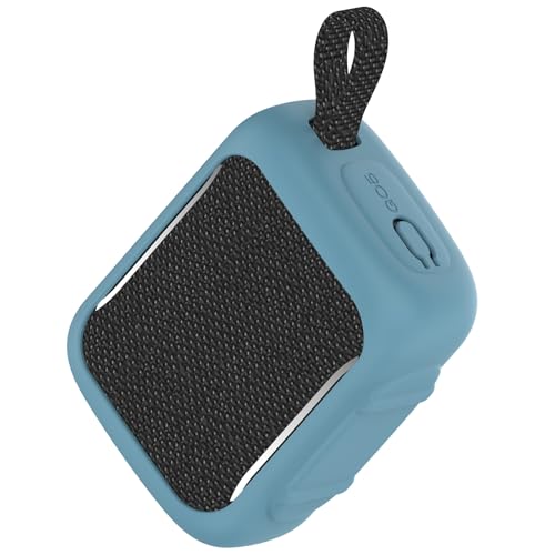 2Pack Silicone Case Compatible with JBL GO5 Bluetooth Speaker Shockproof Protective Cover, Soft Anti-Scratch Sleeve (Black/Blue) - color: Black/Blue