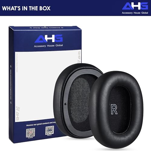 AHG Accessory House Global Upgraded Replacement Beoplay h95 Ear Pads Cushions Compatible with Bang & Olufsen Beoplay H95 Headphones (Black). Sheepskin Leather/High-Density Foam/Strong Magnet - color: Black